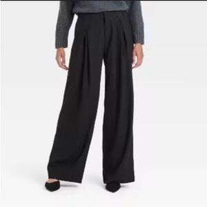 WIDE-LEG PLEATED PANTS SZ 14